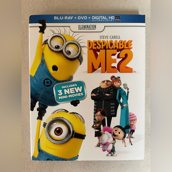 Media | Despicable Me 2 Bluray And Dvd Movie | Poshmark